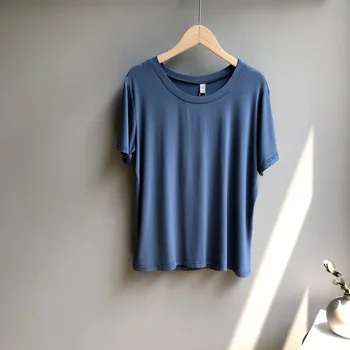 

Tee shirt Gray Women Summer Fashion Casual Style Femme Striped Color Camisetas Feminina White