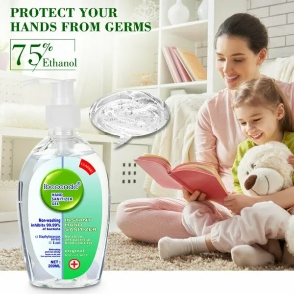 

HAND GEL 55ML ALCOHOL 99.9% KILLS BACTERIA BOTTLE CLEANSING CLEANING