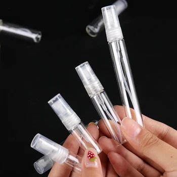 

2ML 3ML 5ML 10ML Portable Mini Perfume Bottle Empty Glass Cosmetics Bottle Sample Test Thin Glass Tube Jars Atomizer Bottle