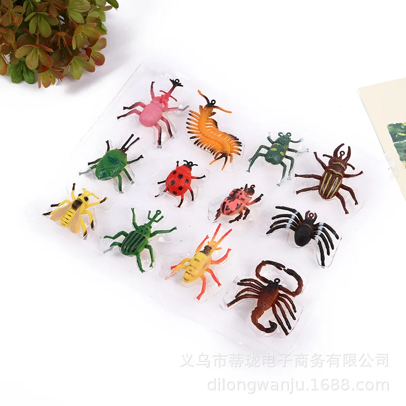 Mini Oceans Animal Model Dinosaur Crocodile Sea Fish Children Play with Water Cognitive Toy Fight Inserted Inlaid