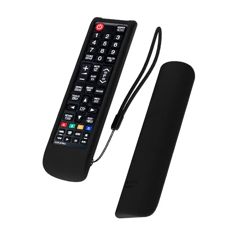 SIKAI силиконовый полный защитный чехол для samsung Smart tv BN59-01315A/01199F AA59-00817/00816A пылезащитный пульт дистанционного управления - Цвет: Black