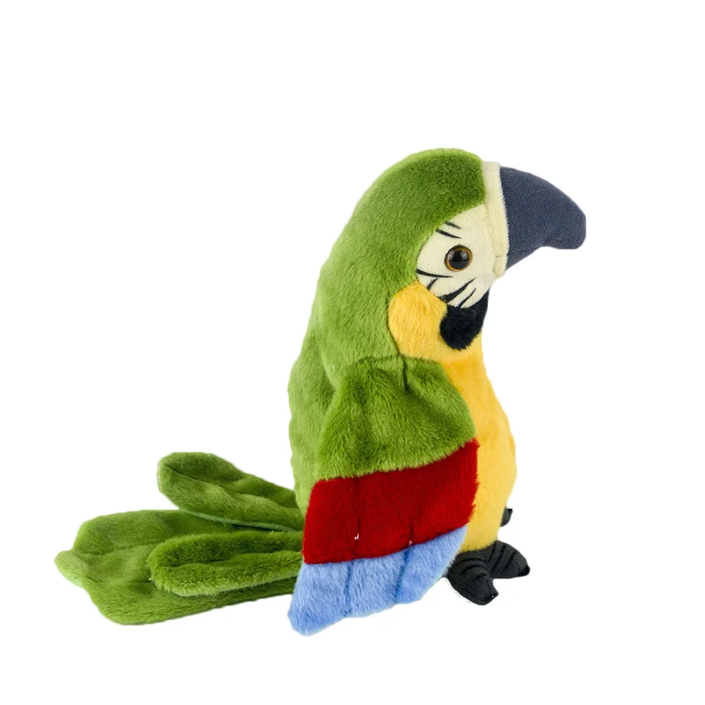 Cute Talking Parrot Toy Electric Talking Parrot Stuffed Plush Toy Bird Repeat What You Say Children Kids Baby Birthday Gifts 8