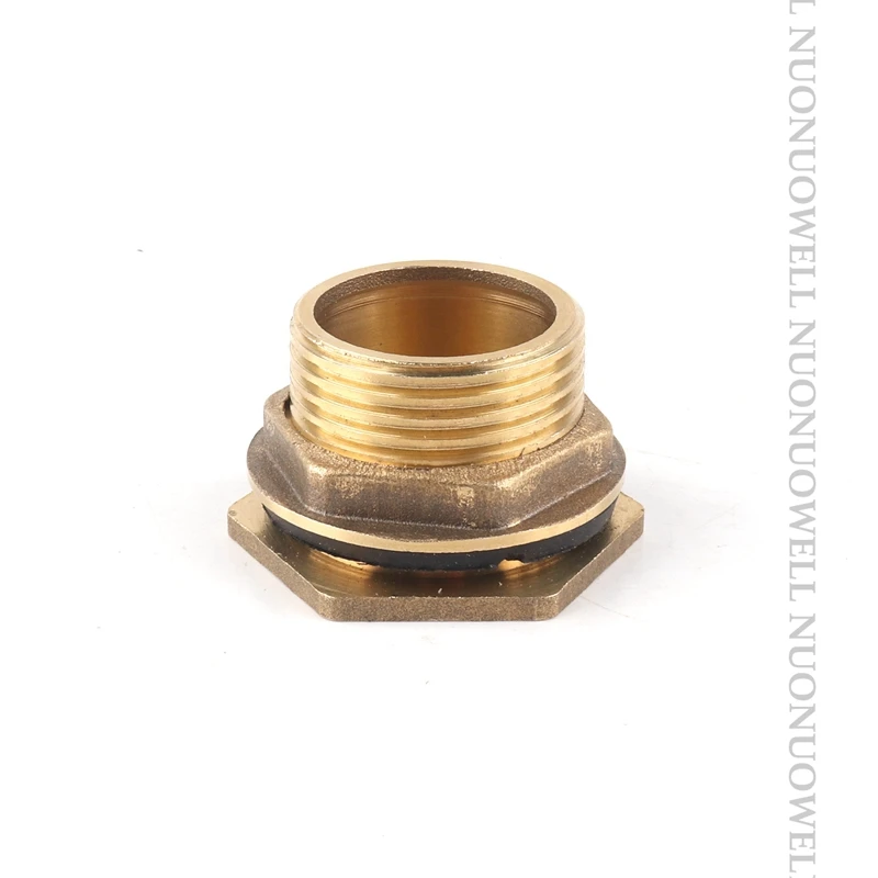 1pcs Copper Water Tank Connector 3/4" 1" Male Brass Pipe Single Loose Key Swivel Fittings Nut Jointer Fish Tank Copper Adapter