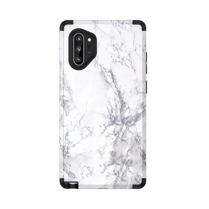 3 в 1 мраморный противоударный чехол для samsung Galaxy Note 10 Plus Чехол samsung Note 10 чехол Etui для Coque samsung Note10 Plus чехол