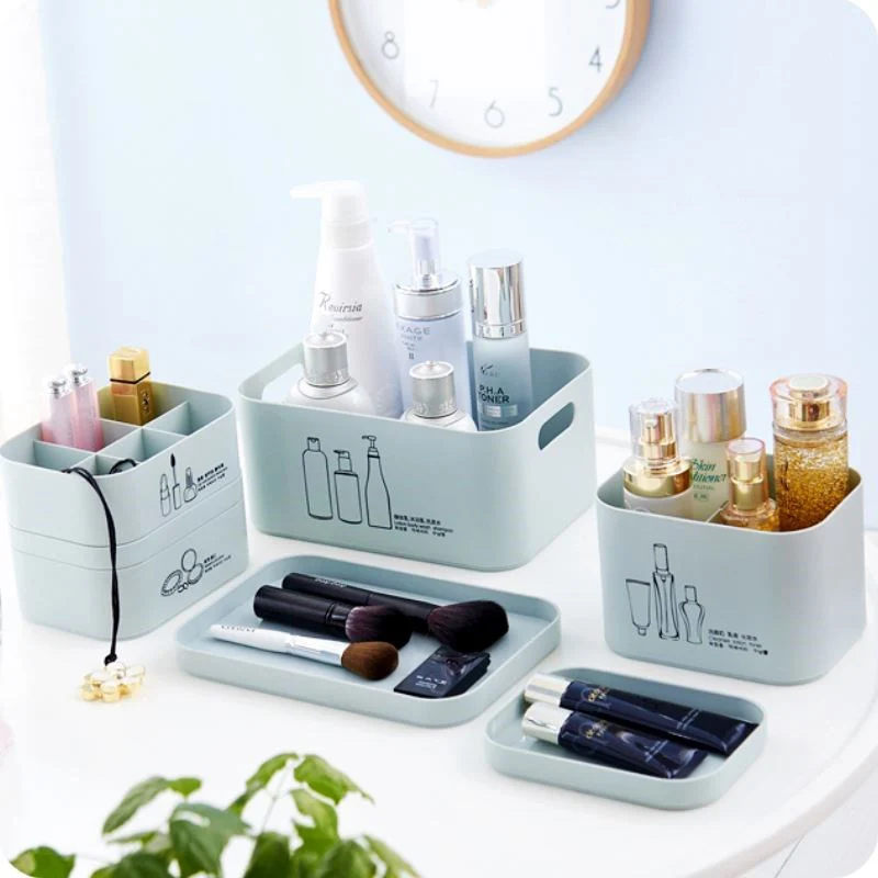  Multi-grid Makeup Organizer Cosmetics Storage Box Bathroom Storage Case Jewelry Container Accessori