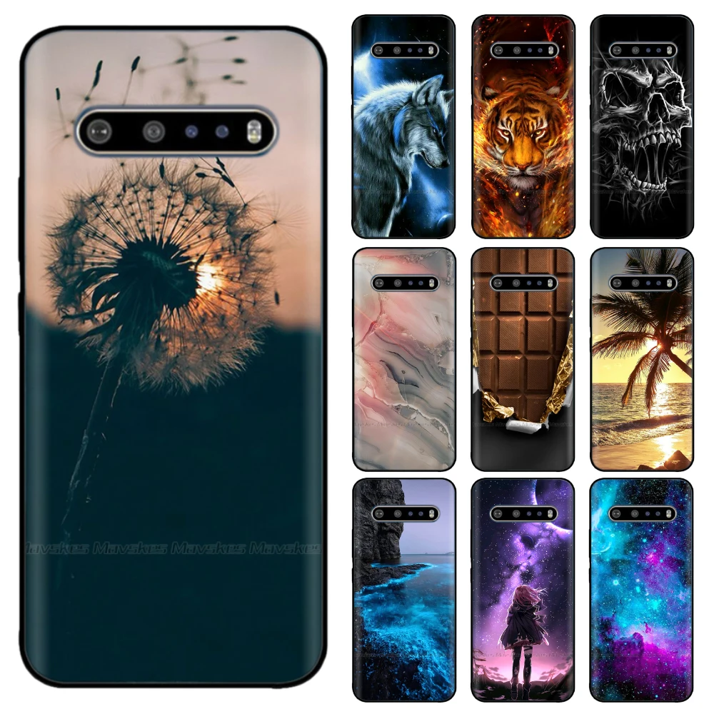 Per Lg V60 Thinq Cover Per Telefono In Silicone Per Lg V50 Custodie Thinq Custodia Morbida Per Cover Posteriore In Tpu Fundas Per Lg V30 V40 V 60 Para