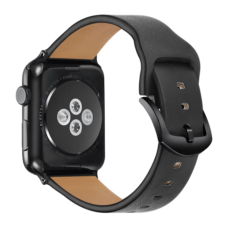 

Strap for Apple watch band 42mm 38mm Genuine leather loop for correa iwatch 44mm 40mm 4/3/2/1 bracelet accessories