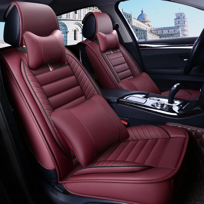 PU Leather Auto Universal Car Seat Covers for peugeot 308 408 508 4007 4008 508 sw proton persona r