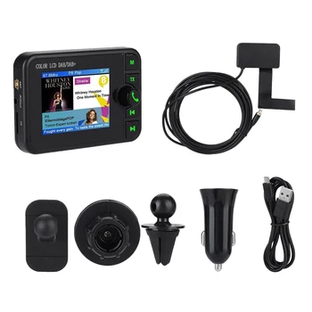

2.4" Portable DAB+/DAB Radio Pocket Digital Audio Receiver USB Charge Cable