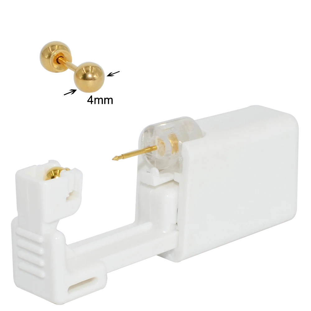 Sterile Surgical Steel Ear Stud with Secure Ball Closure