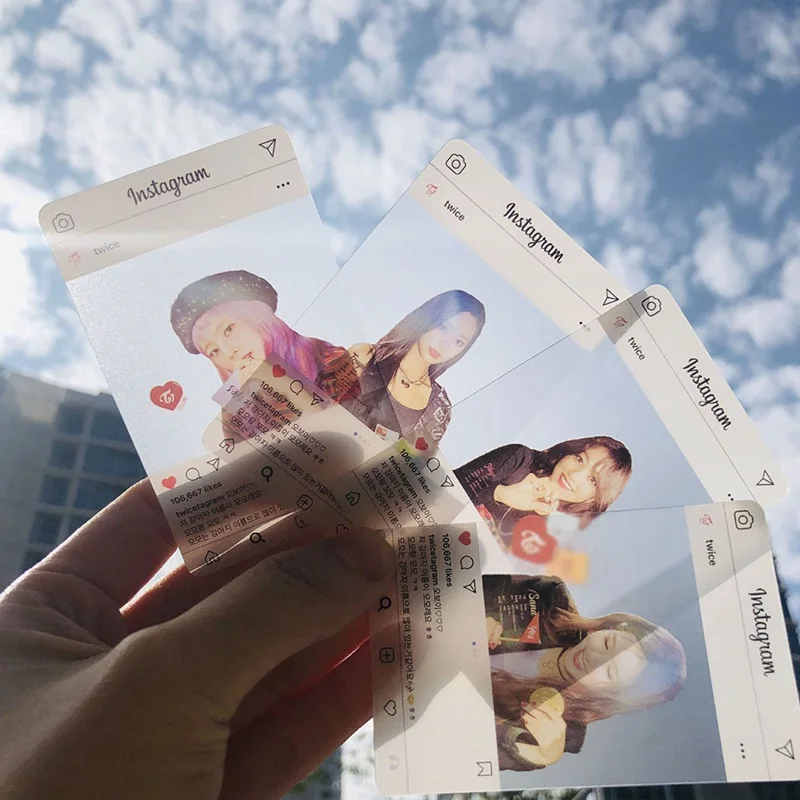 9 шт./партия Kpop дважды прозрачный вентилятор для карт Подарочная серия канцелярские принадлежности Набор визиток для студентов подарок для детей