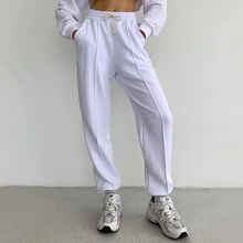 Women Pencil Pants Y2k Punk Harajuku High Waist Casual Streetwear Loose Trousers Female Drawstring Sports Style Long Sweatpants