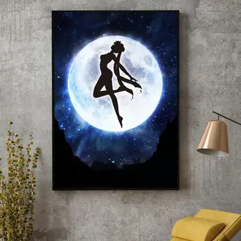 

DIY Diamond Painting Sailor Moon Wall Artwork Cross Stitch Picture 5d Embroidery Handmade Full Round Drill Home Decoration Gift