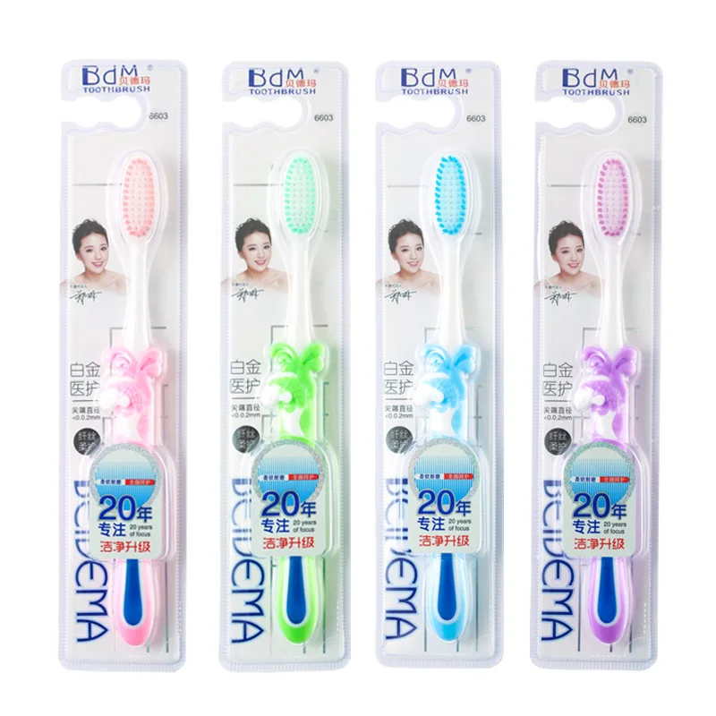 

[Manufacturer Union] Beide Toothbrush Wholesale 6603 Fish Big Splash Super Fine Wool Toothbrush Manufacturers Enterprise-establi