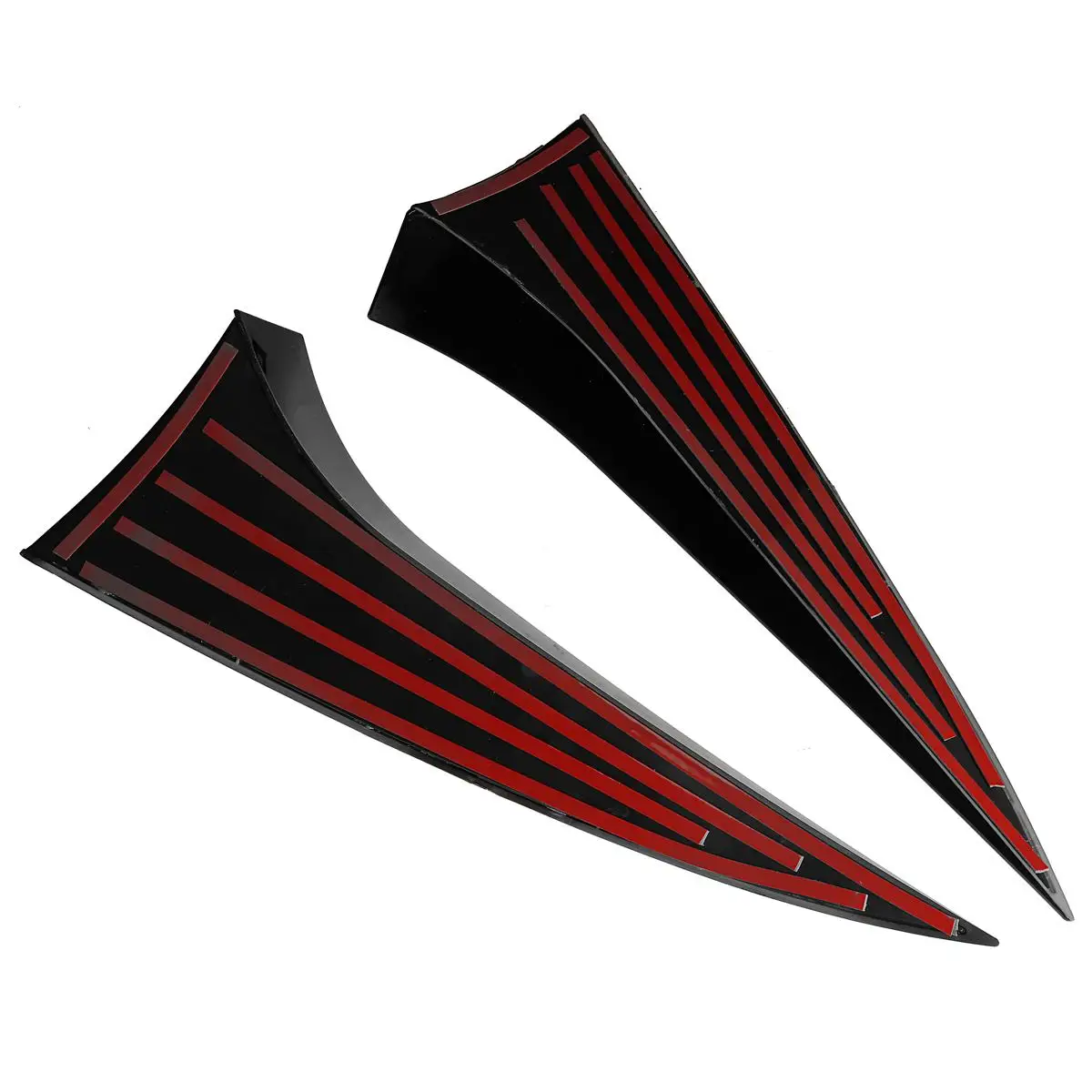 Splitter para Hyundai Esquerda + Direita Vertical Janela Lateral Traseira Canard Spoiler ar Ix35 2010 2011 2020 1 Par 10 2011 2012 2013 2014 2015 2016 2017 esquerda + direita