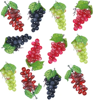 

12 Bunches Artificial Grapes Simulation Decorative Lifelike Fake Grapes Clusters for Wedding Wine Kitchen Centerpiece