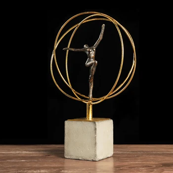 

Abstract resin home decor Gymnastic furnishing accessories TV cabinet modern simple decoration office desk decoration craft gift