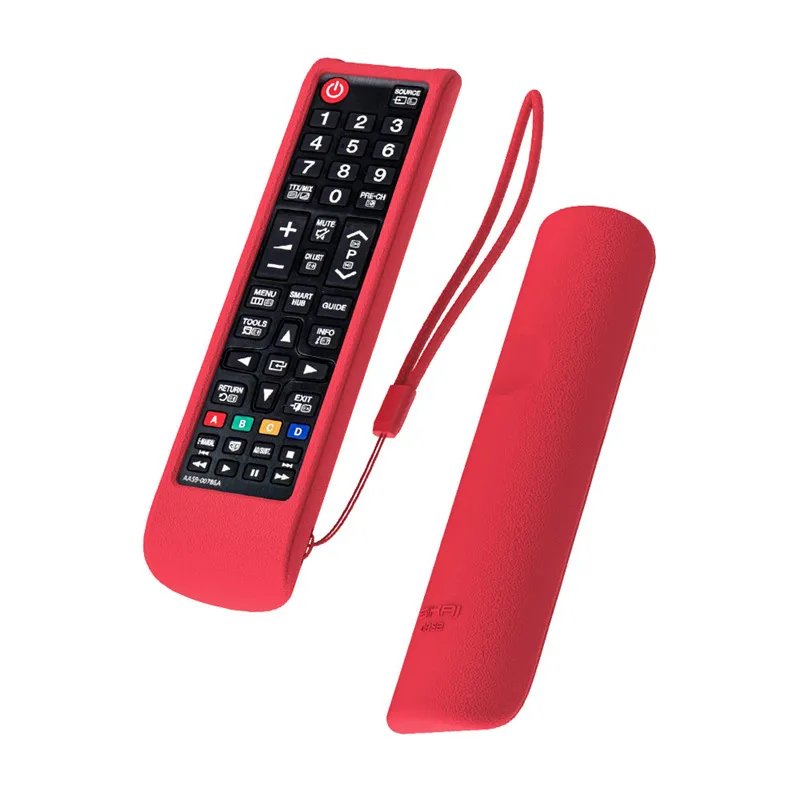 SIKAI силиконовый полный защитный чехол для samsung Smart tv BN59-01315A/01199F AA59-00817/00816A пылезащитный пульт дистанционного управления - Цвет: Red