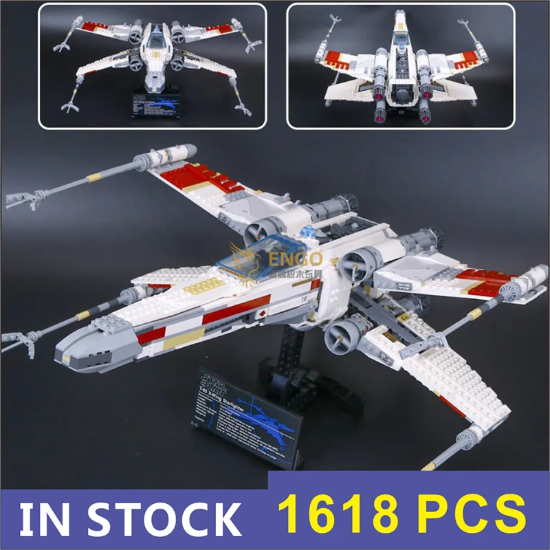 

IN STOCK 1618 PCS X-Wing Red Five Planefighter DIY Educational Building Blocks Bricks Star Toys 88826 Birthday Christmas Gifts
