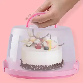 

8 Inch Cake Box Portable Baking Box Locking Cake Carrier Cake Container Cake Carrier Cake Packing Box for Party Birthday
