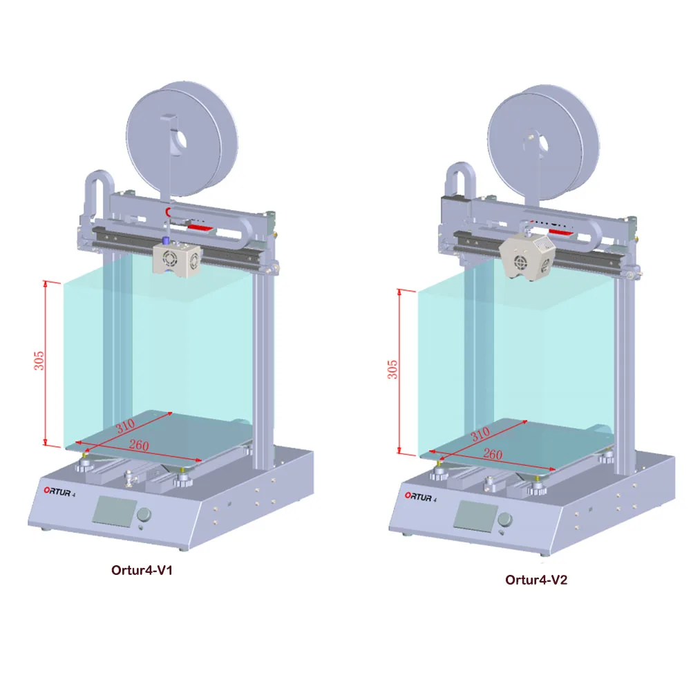 Ortur4 линейная направляющая 3d принтер 3D DIY принтер набор размер печати 260*310*30 Дешевые машины коробка легко собрать Корабль из CZ