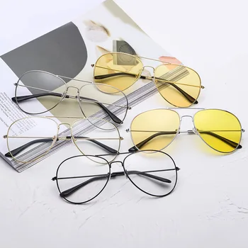 

1pcs Anti-glare Polarizer Sunglasses Copper Alloy Car Drivers Night Goggles Polarized Driving Glasses Auto Accessories