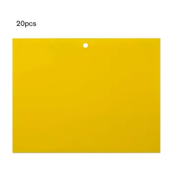 

Two-sided Stickers Glue Fruit Fly Bug Killer Insects Yellow Hang Catcher Fly Trap Board Pest Control Kitchen Farm Garden
