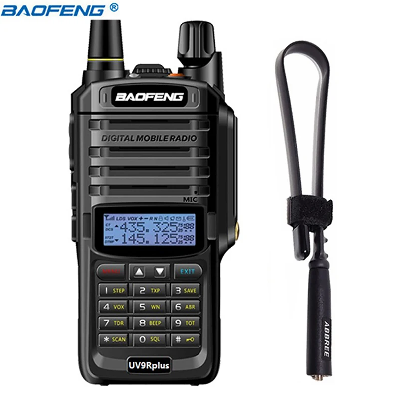 add tactical antenna Baofeng UV-9R plus Водонепроницаемая портативная рация высокой мощности CB Ham 20 км дальность действия UV9R портативная двухсторонняя рация для охоты - Цвет: add tactical antenna