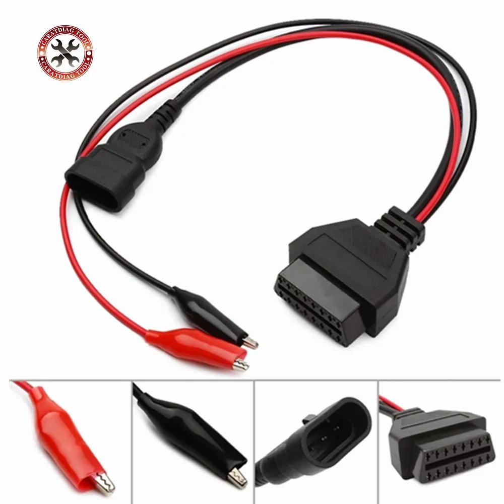 Автомобильный Кабель для F Fiat 3 Pin к 16 OBDII OBD2 разъем адаптер автомобильный кабель obd