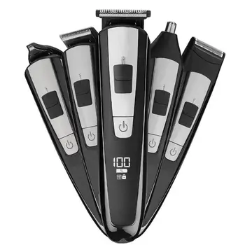 

5 in 1 Electric Hair Clippers for Men Nose Beard Trimmer Cordless USB Razor Kit
