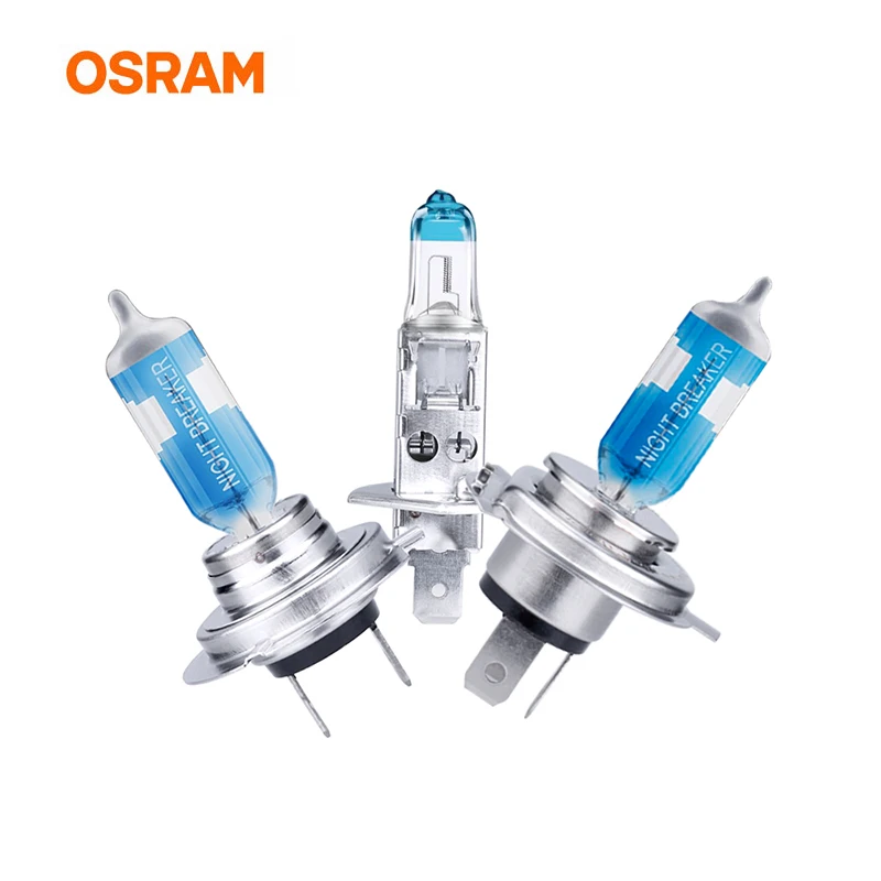 OSRAM h7 галогенная 55 Вт h1 лампа bombillas h7 luz бланка 55 Вт ampolleta h4 для гольфа 4/vw polo 6r/Марка Alfa Romeo Giulietta/honda civic