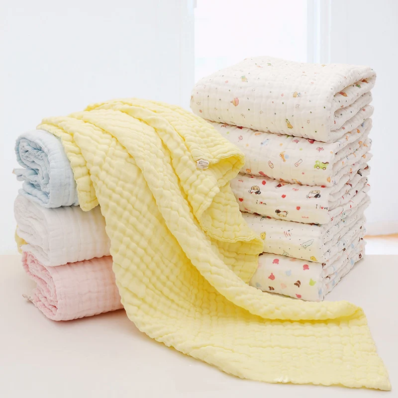 

Infant Swaddle Baby Blankets Swaddling 6 Layers Cotton Gauze Swaddle Wrap for Newborn Bath Towel Stroller Blanket Baby Bedding
