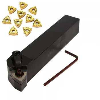 

1 Set Practical Lathe Turning Tool 1pc MWLNR2020K08 Holder + 10pcs WNMG080404 Carbide Insert