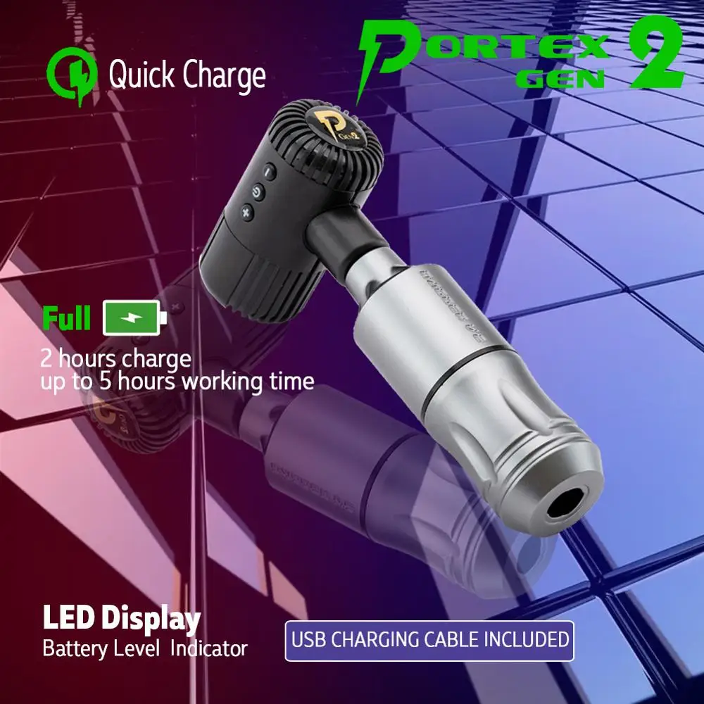 Portex世代2タトゥーワイヤレスバッテリータトゥー電源アダプタrca dc