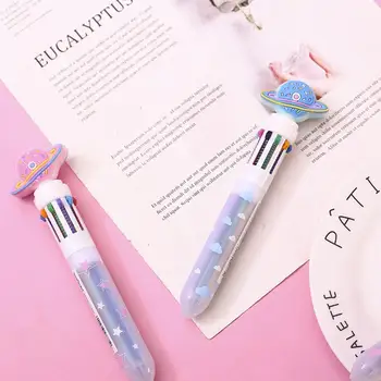 

Random Color 1pc 10 Color Chunky Ballpoint Pen Cute Office Ballpoint Gift School Candy Supplies Stationery Student Planet P U6W0