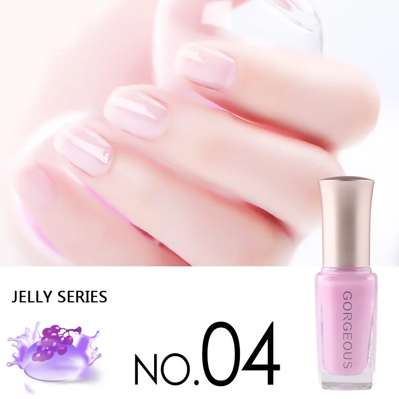 New Nail Polish Candy Nude Color Quick-drying Translucent Jelly Nail Polish 10ML Environmental Protection Lasting Unpeelable Hot