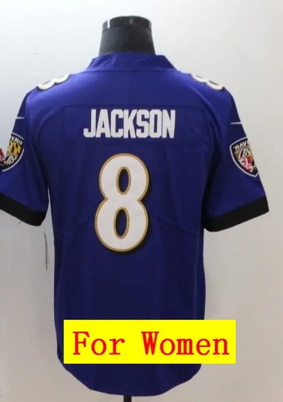 As photo Все сшитые мужские wo мужские новые молодежные Детские th Baltimore Lamar Jackson 8 Джерси - Цвет: As photo