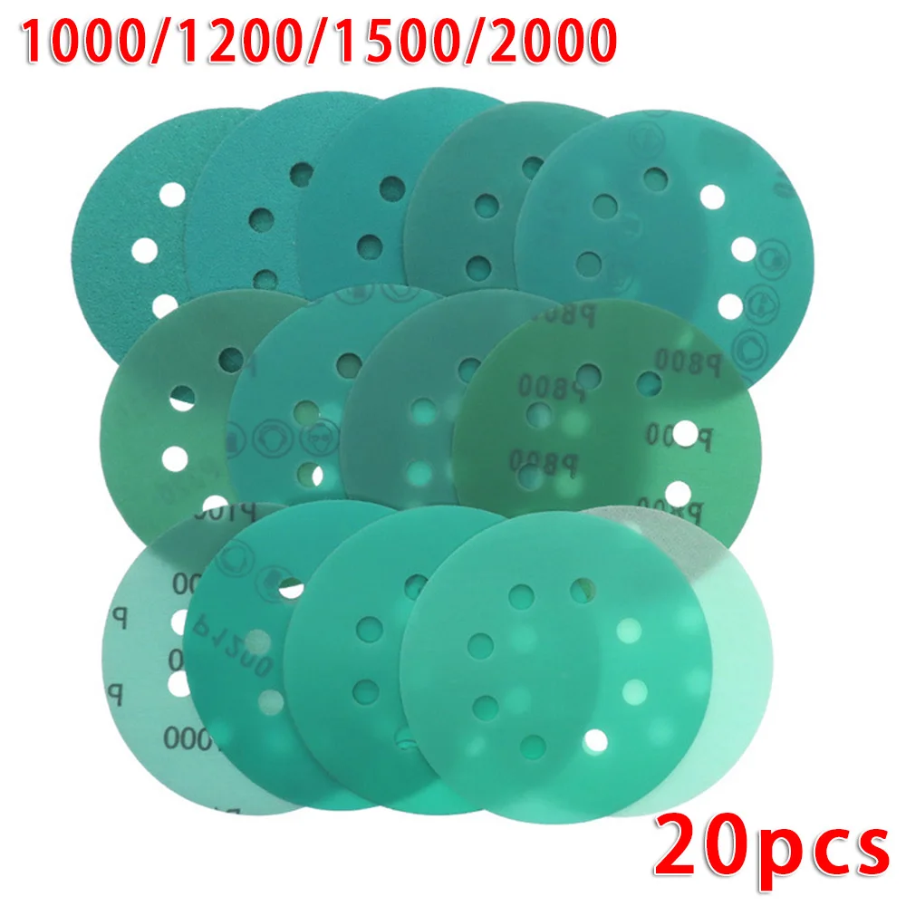 Made Of High Quality Material 5Inch 8 Hole Sandpaper 125mm Sanding Paper Wet&Dry Grinding Wheel Woodwork Tool
