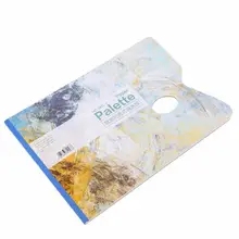 25 листов одноразовая Палитра Профессиональная гуашь масляная Палитра для рисования белая бумага акварельный инструмент для рисования