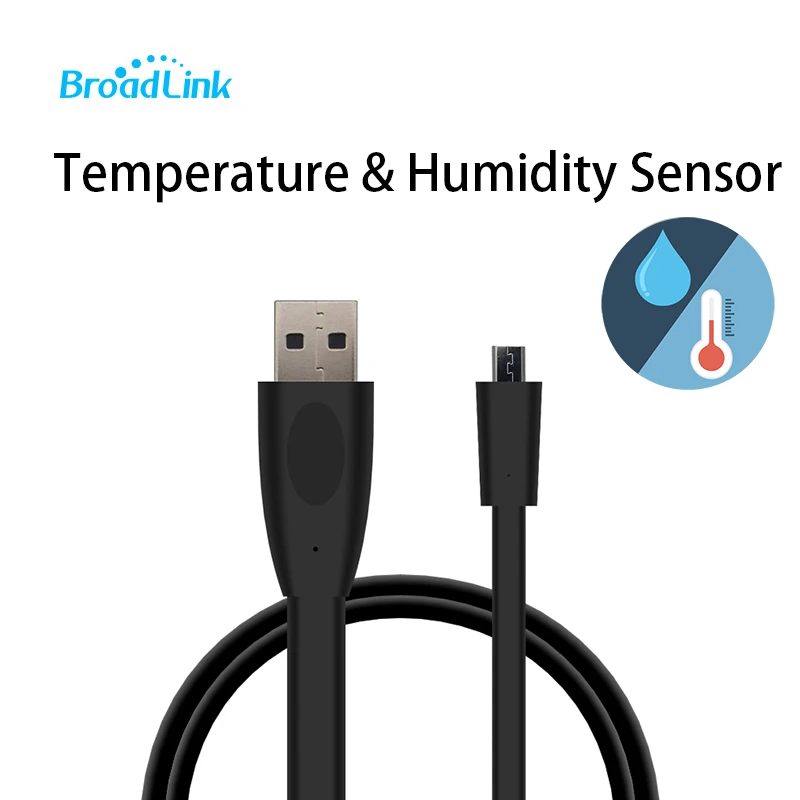 2020 детектор температуры и влажности Broadlink HTS2 с USB портом работает bestcon RM4 mini/RM4 Pro Smart