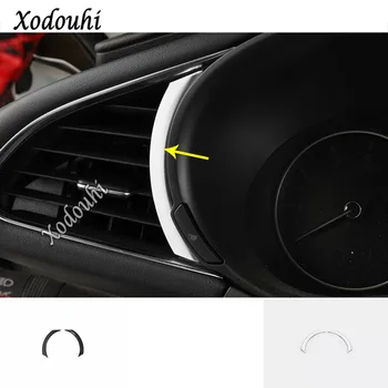 

For Mazda 3 Mazda3 Axela M3 2019 2020 Car Garnish Cover Trim ABS Silver Middle Console Central Control Frame Instruction 2pcs