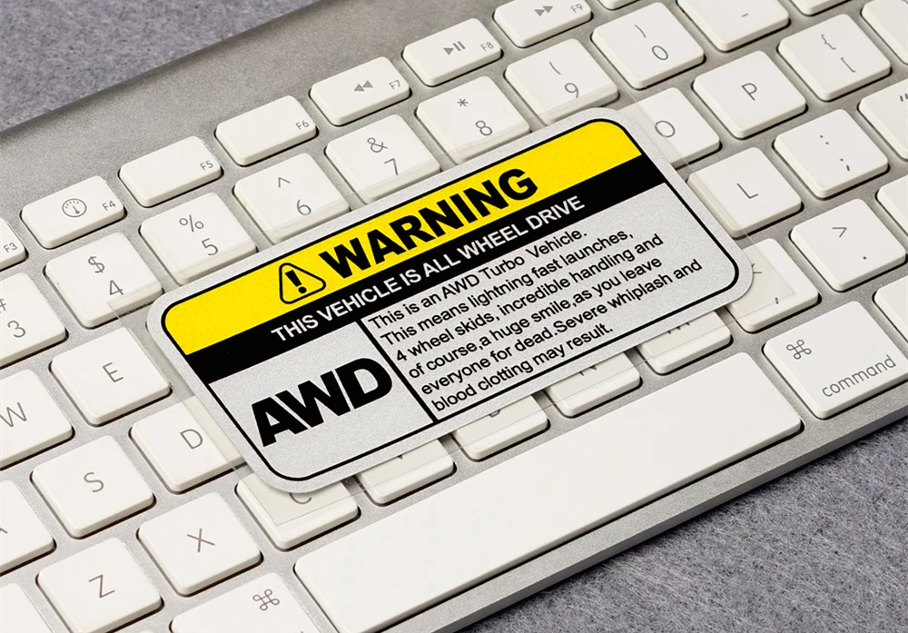 awd warning sticker 2
