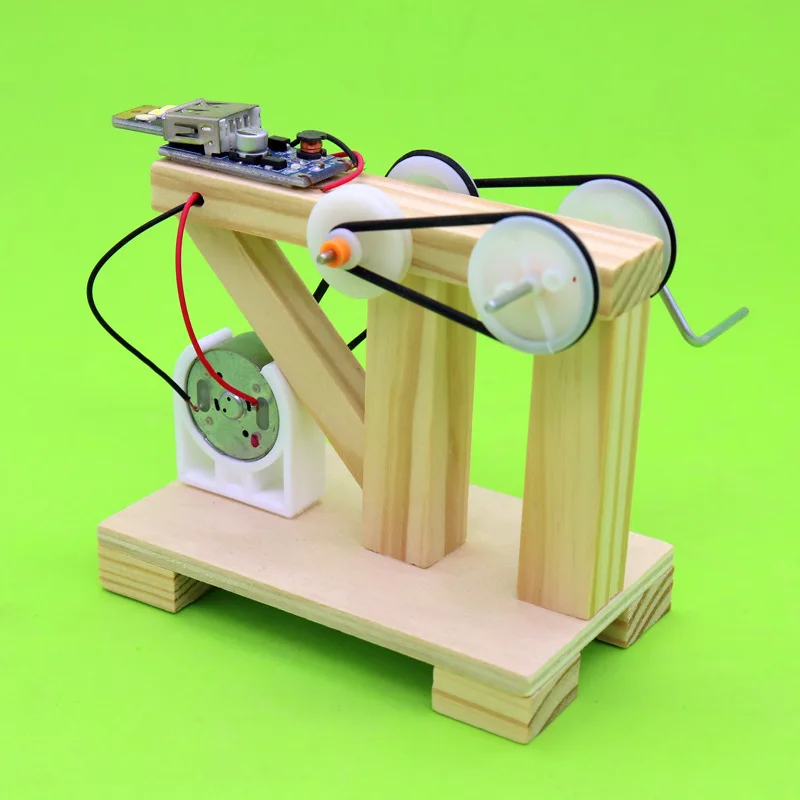 

For Making DIY Hand-cranking Small Popularization of Science Invention Science And Technology Physical Toy Unisex Material Handm