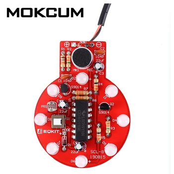 

DIY Kit Sound Light Controller LED Delay Light Voice Controlled Melody Light Audio Indicator