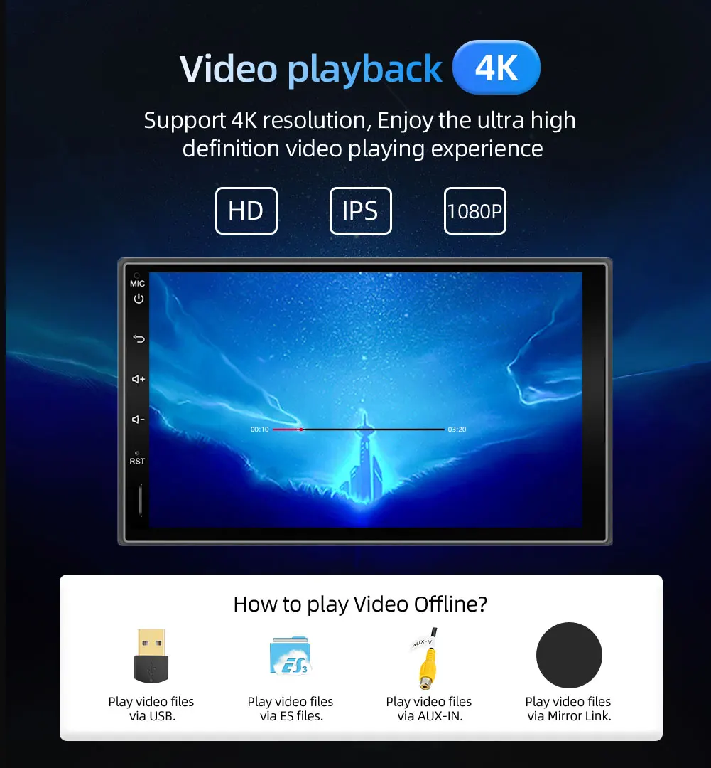 Best android 9.0 car radio bluetooth gps navigation for universal 2 din 1024*600 cassette player vehicle with wifi,usb, sd, obd,dab 19