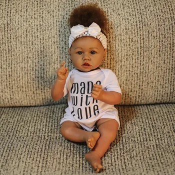 

57 CM Bebe Reborn Doll Real Touch Full Body Silicone/Cloth Body Optional Toddler Boneca Toy Kid DIY Playmate Birthday Xmas Gift
