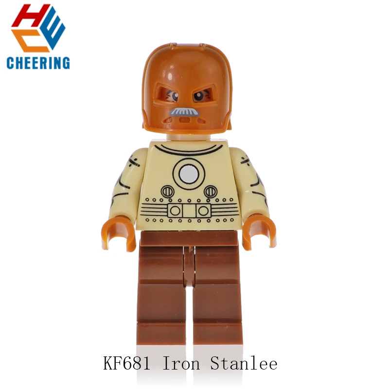 

Single Sale Super Heroes Building Blocks Superboy Atom Smasher Matamorpho Mark50 Figures Bricks Learning Toys For Children KF681