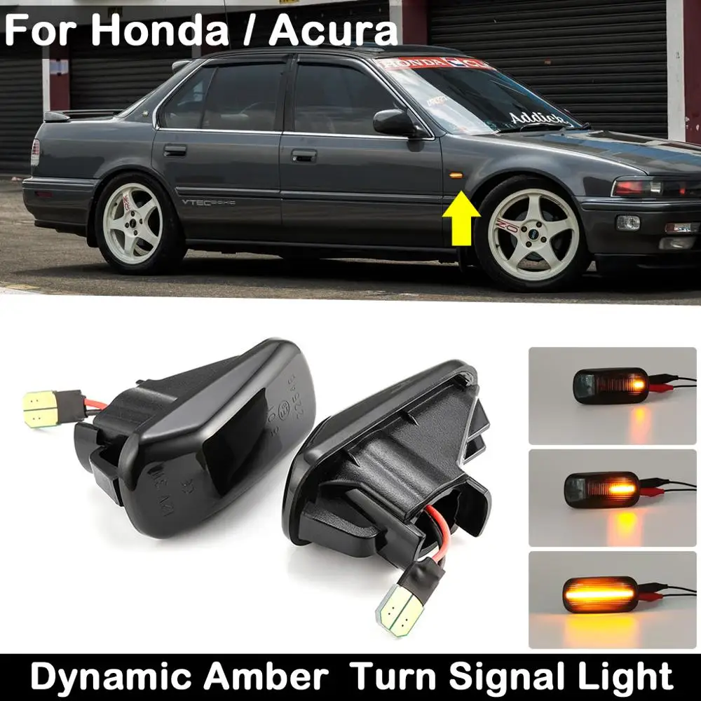 2 предмета в комплекте для Honda Accord Civic S2000 Acura Integra RSX NSX дымчатые линзы светодиодный