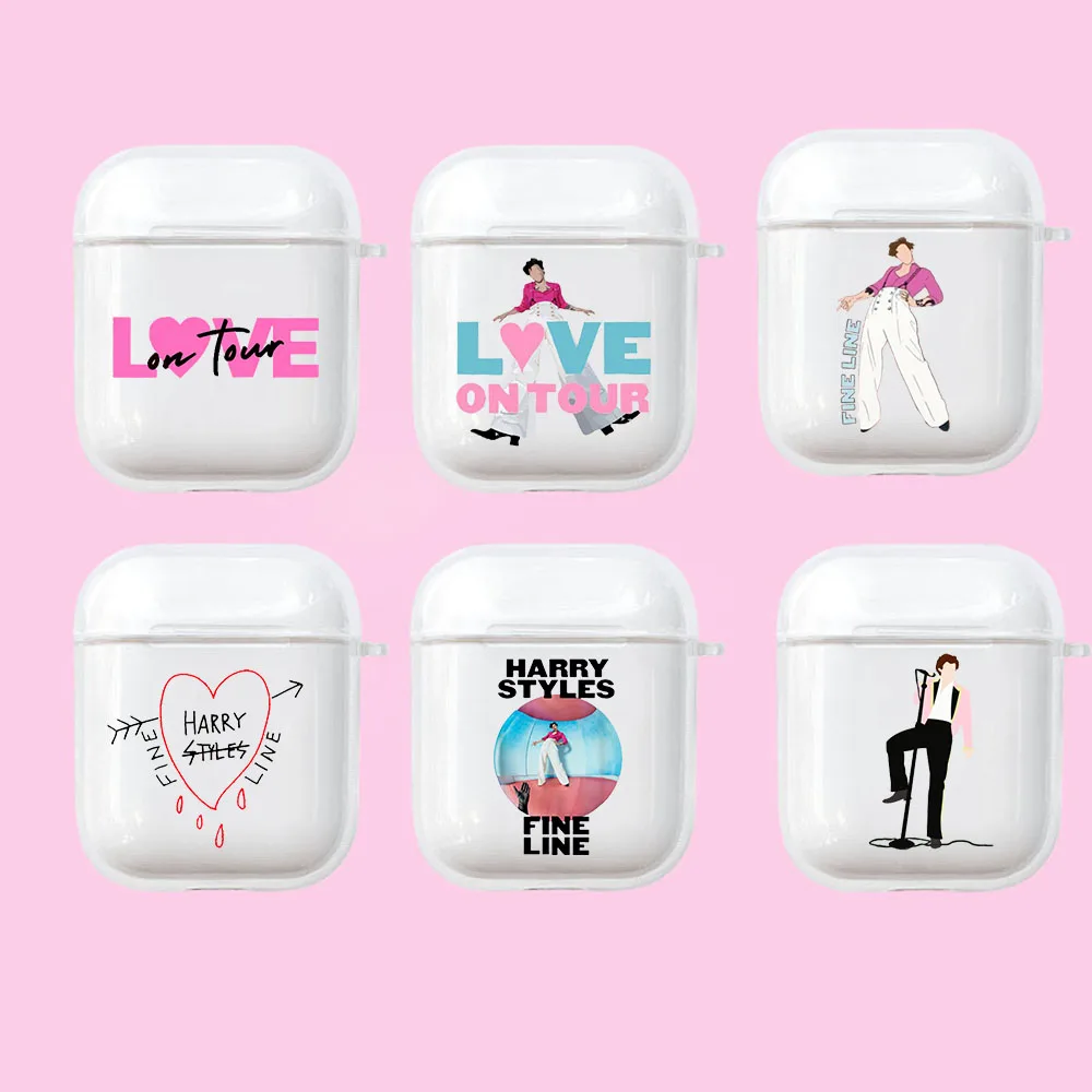 Хит чехол для наушников Harry Styles Love On Tour Fine Line Aipods 1 2 мягкий силиконовый из ТПУ Blutooth