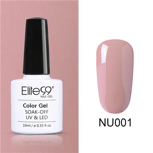 Elite99 Радужный гель для ногтей с блёстками лак Soak Off UV светодиодный голограмма лак для ногтей 10 мл голографический эффект лак для ногтей - Цвет: NU001